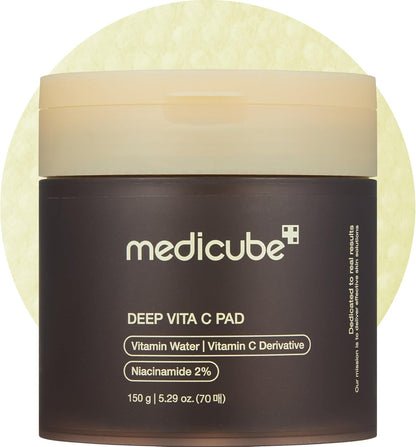 Almohadillas de toner facial de Vitamina C