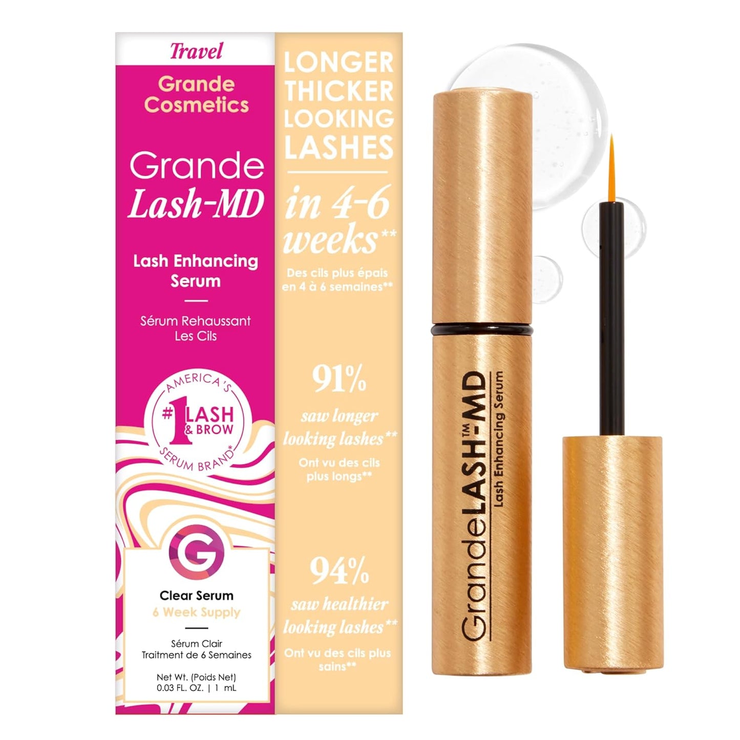 GrandeLASH-MD Serum Potenciador de Pestañas
