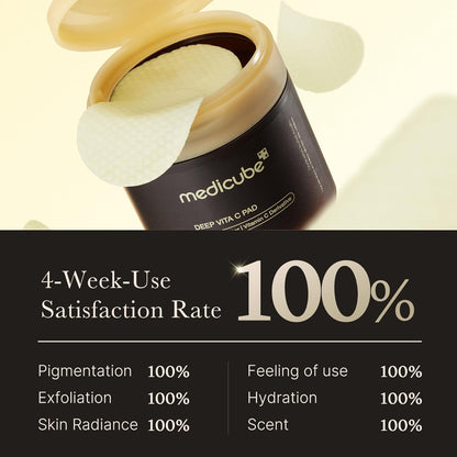 Almohadillas de toner facial de Vitamina C