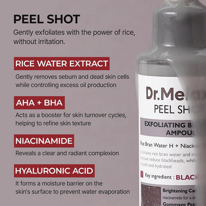 Peel Shot Glow Ampolla Exfoliante de Arroz - Removedor de puntos negros
